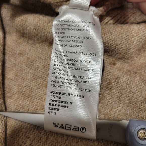 Anthropologie Margarita Tunic Sweater, button shoulder mock neck, sz Sm - Picture 7 of 14